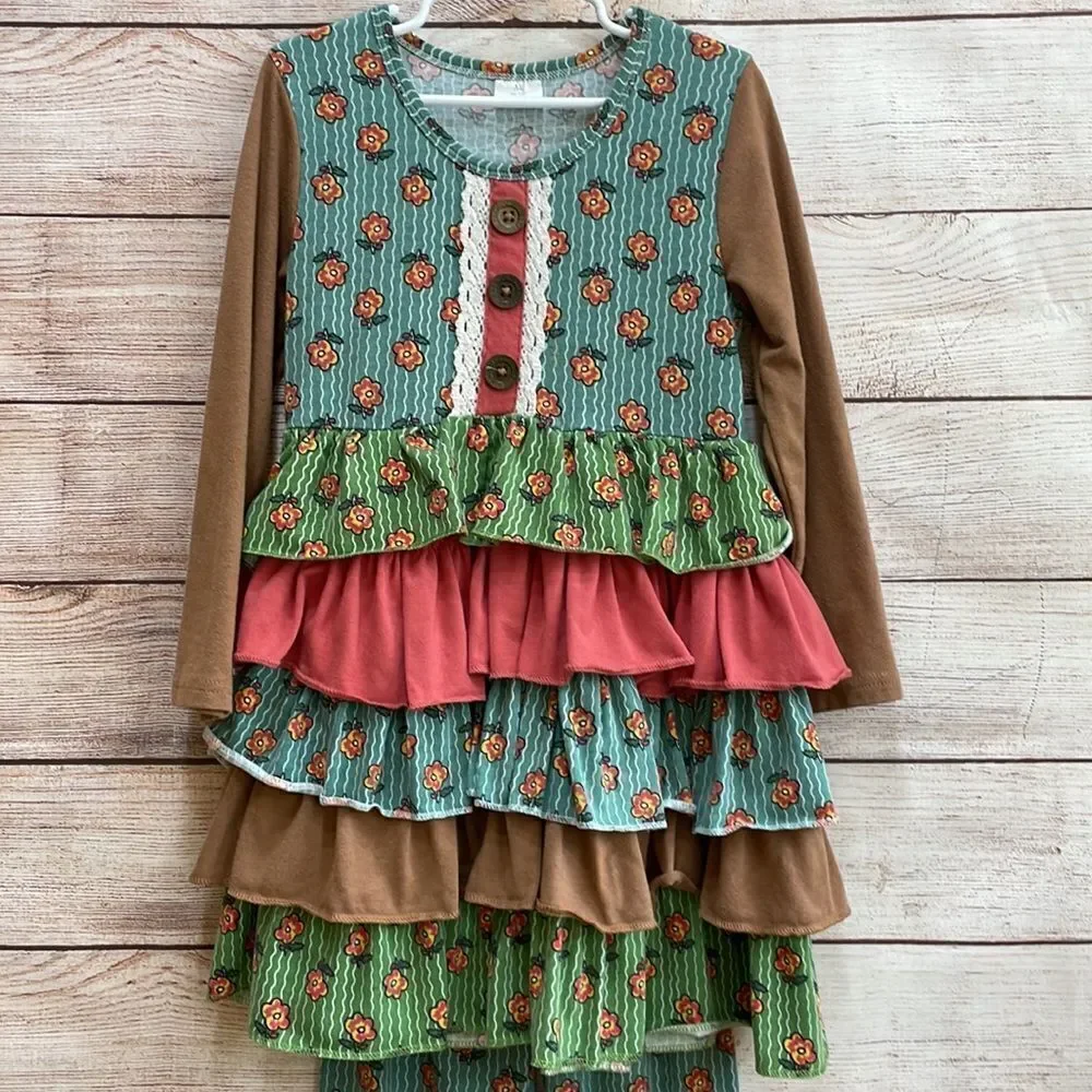 RUFFLE TOP AND PANT SET‎